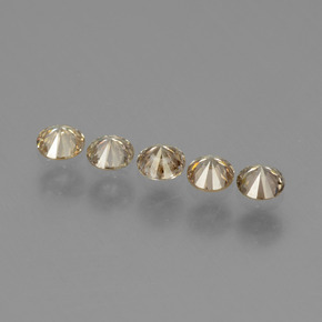  ct natürliche brauner Diamant-Edelsteine, Rundschliff, VS-SI