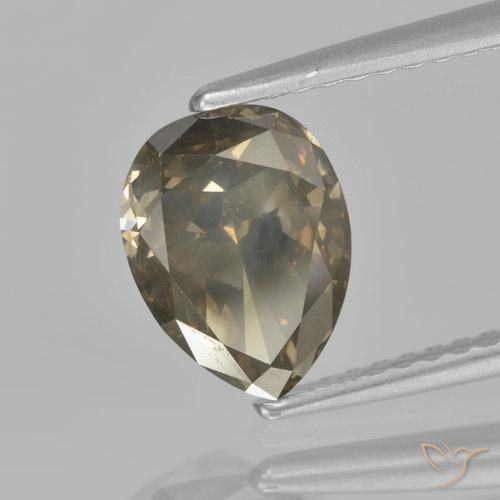 9,17 ctw natürlicher Tiefer Cognac Diamant, Birnenform, VS