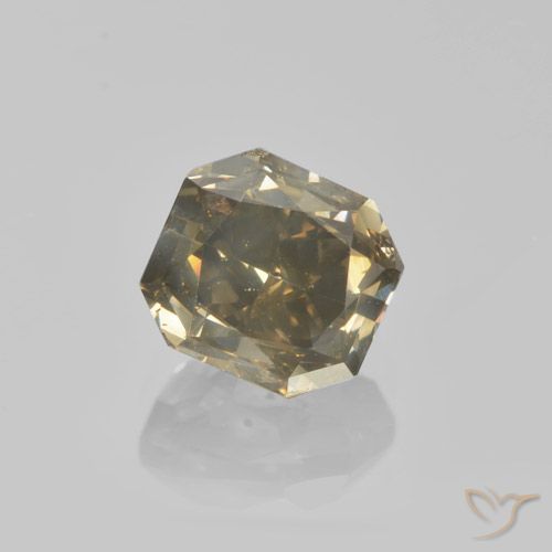 1.36ct Natürlicher Warmes Braun Diamant, Smaragdschliff, VS-SI