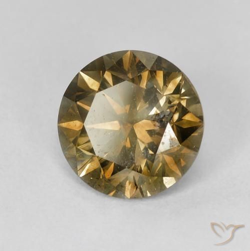 9,17 ctw natürlicher Umbrabraun Diamant, Runden, VS-SI