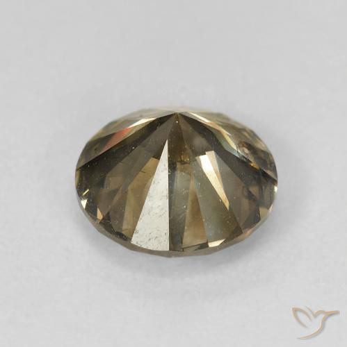 9,17 ctw natürlicher Umbrabraun Diamant, Runden, VS-SI
