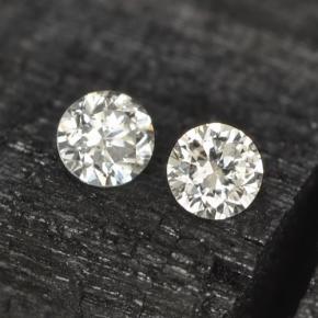  ct natürliche Weiß Diamant-Edelsteine, Rund Schliff, VS