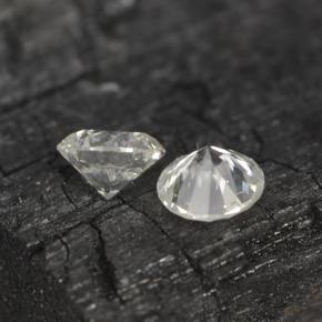 ct natürliche Weiß Diamant-Edelsteine, Rund Schliff, VS