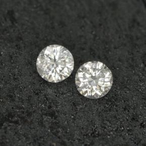 ct natürliche weißer Diamant-Edelsteine, Rundschliff, VS