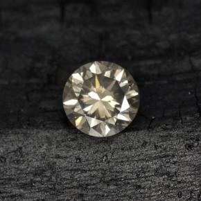 0,20 ctw natürlicher gelber Diamant, Rundschliff, VS-SI