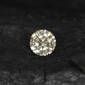 9,17 ctw natürlicher hellchampagne Diamant, Rund Schliff, VS-SI