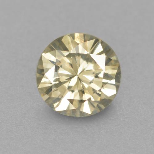 0,19 ctw natürlicher goldener Diamant, Rundschliff, VS-SI
