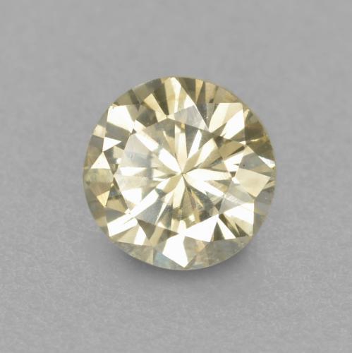 0,19 ctw natürlicher goldener Diamant, Rundschliff, VS-SI