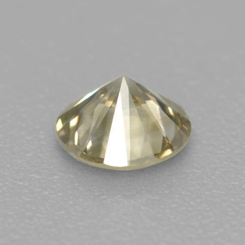 0,19 ctw natürlicher goldener Diamant, Rundschliff, VS-SI