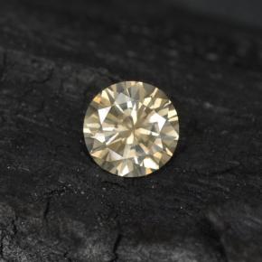 9,17 ctw natürlicher hellchampagne Diamant, Rund Schliff, VS-SI