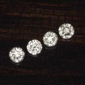 0.09 ct natürliche Weiß Diamant-Edelsteine, Rund Schliff, VS-SI
