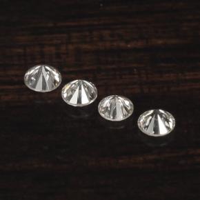 0.09 ct natürliche Weiß Diamant-Edelsteine, Rund Schliff, VS-SI
