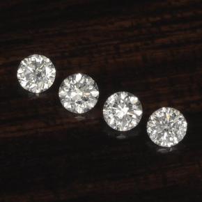 0.09 ct natürliche Weiß Diamant-Edelsteine, Rund Schliff, VS-SI