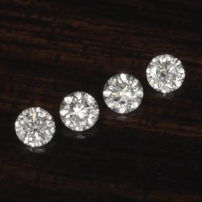 0.09 ct natürliche Weiß Diamant-Edelsteine, Rund Schliff, VS-SI