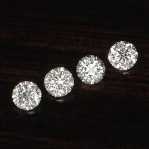  ct natürliche Weiß Diamant-Edelsteine, Rund Schliff, VS-SI