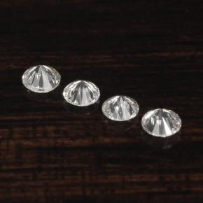  ct natürliche Weiß Diamant-Edelsteine, Rund Schliff, VS-SI
