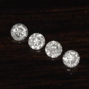  ct natürliche weißer Diamant-Edelsteine, Rundschliff, VS-SI