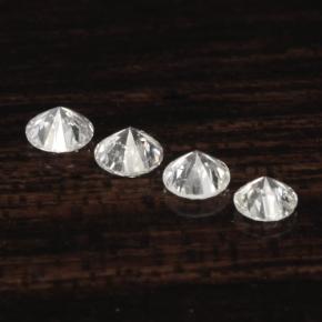  ct natürliche Weiß Diamant-Edelsteine, Rund Schliff, VS-SI