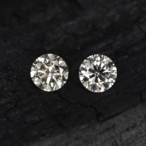  ct natürliche weißer Diamant-Edelsteine, Rundschliff, VS-SI