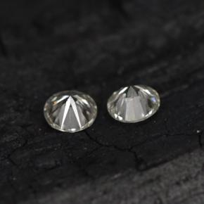  ct natürliche weißer Diamant-Edelsteine, Rundschliff, VS-SI
