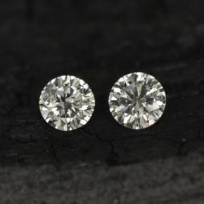  ct natürliche Weiß Diamant-Edelsteine, Rund Schliff, VS-SI