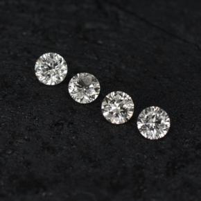 0,09 ct natürliche weißer Diamant-Edelsteine, Rundschliff, VS-SI
