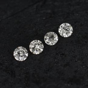 0,09 ct natürliche weißer Diamant-Edelsteine, Rundschliff, VS-SI