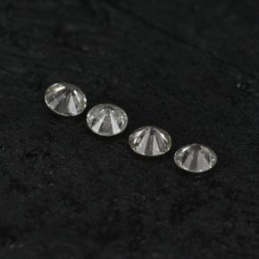 0,09 ct natürliche weißer Diamant-Edelsteine, Rundschliff, VS-SI