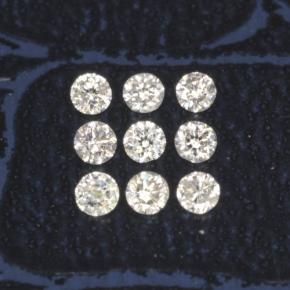 0.10 ct natürliche Weiß Diamant-Edelsteine, Rund Schliff, VS-SI