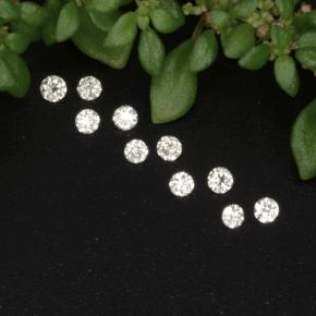  ct natürliche weißer Diamant-Edelsteine, Rundschliff, VS-SI