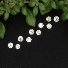  ct natürliche weißer Diamant-Edelsteine, Rundschliff, VS-SI