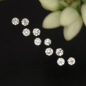  ct natürliche weißer Diamant-Edelsteine, Rundschliff, VS-SI