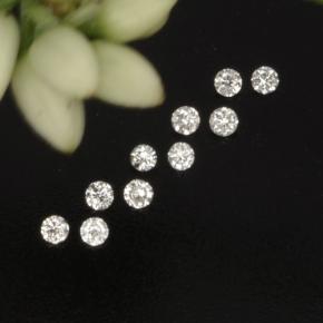  ct natürliche weißer Diamant-Edelsteine, Rundschliff, VS-SI