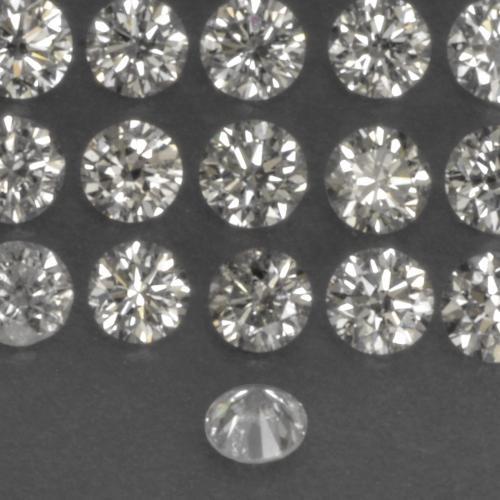 0,03 ctw natürlicher weißer Diamant, Rundschliff, VS
