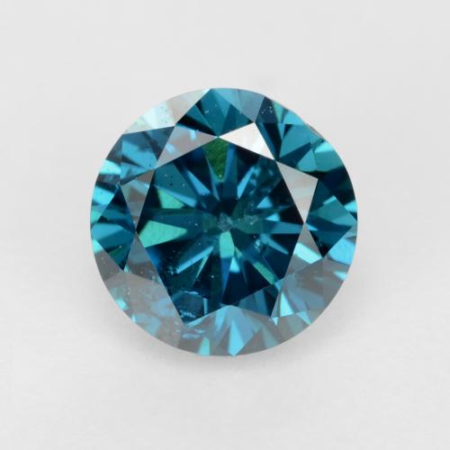 0,42 ctw natürlicher blauer Diamant, Rundschliff, VS-SI