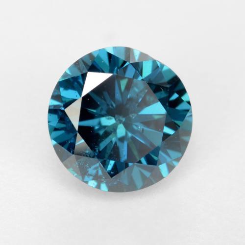 0,42 ctw natürlicher blauer Diamant, Rundschliff, VS-SI