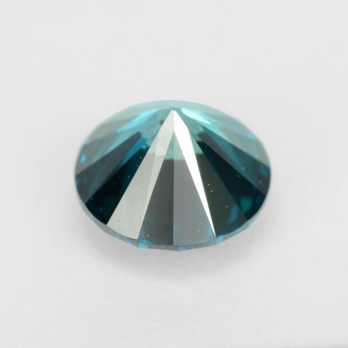 0,37 ctw natürlicher türkiser Diamant, Rundschliff, VS
