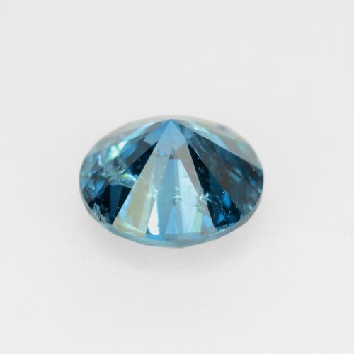 0,30 ctw natürlicher türkiser Diamant, Rundschliff, SI