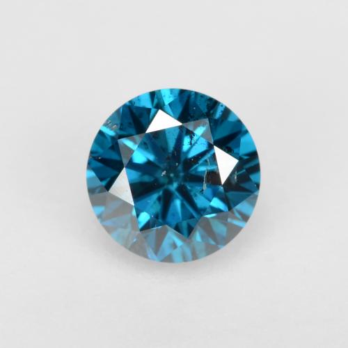 0,26 ctw natürlicher blauer Diamant, Rundschliff, SI