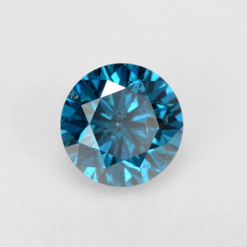 0,26 ctw natürlicher blauer Diamant, Rundschliff, SI