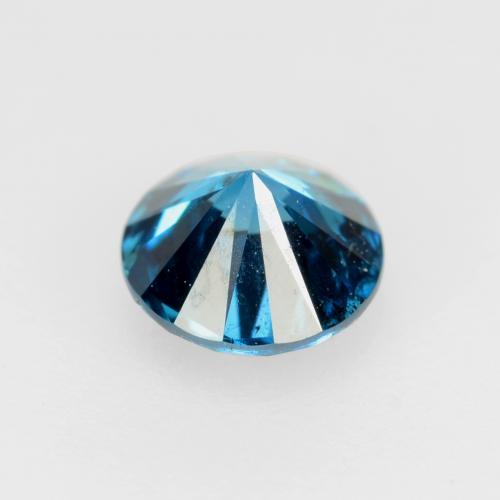 0,26 ctw natürlicher blauer Diamant, Rundschliff, SI