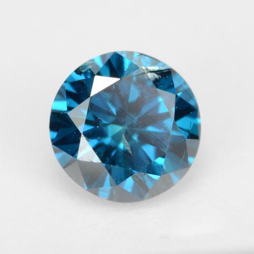 0,32 ctw natürlicher blauer Diamant, Rundschliff, SI