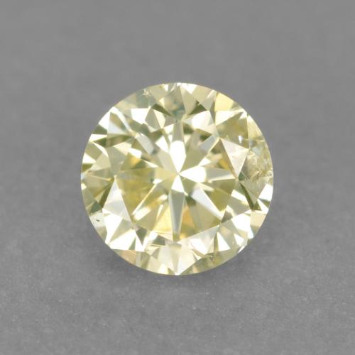 0,23 ctw natürlicher gelber Diamant, Rundschliff, VS