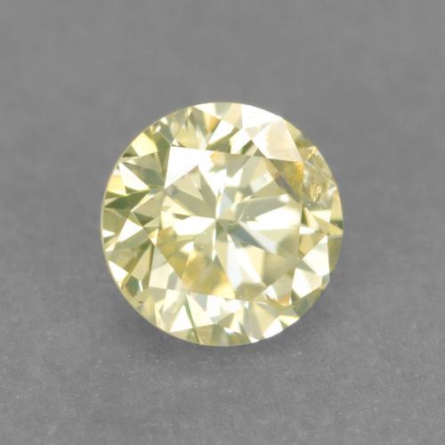 0,23 ctw natürlicher gelber Diamant, Rundschliff, VS