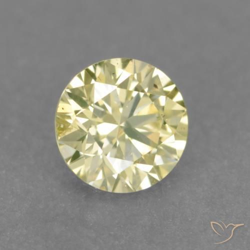 9,17 ctw natürlicher Mittelhelles Gelb Diamant, Runden, VS