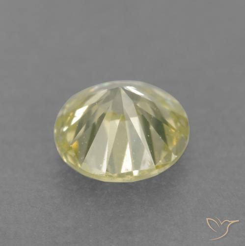 9,17 ctw natürlicher Mittelhelles Gelb Diamant, Runden, VS
