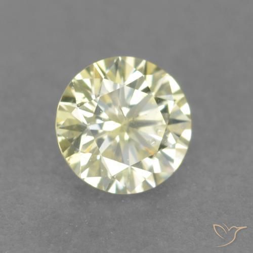 0,18 ctw natürlicher gelber Diamant, Rundschliff, VS