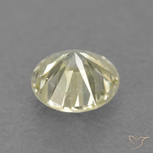 0,18 ctw natürlicher gelber Diamant, Rundschliff, VS