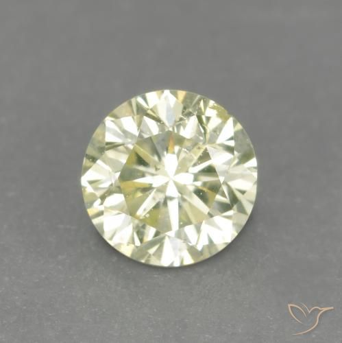 0,15 ctw natürlicher gelber Diamant, Rundschliff, VS