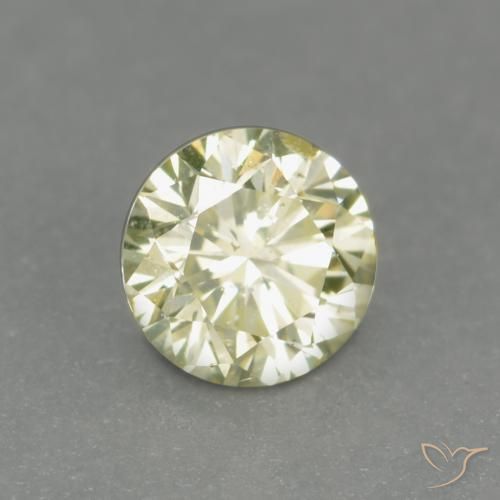 0,15 ctw natürlicher gelber Diamant, Rundschliff, VS